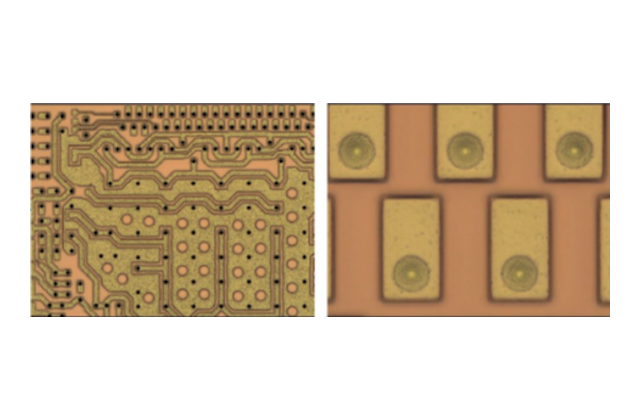 Осаждённый на RDL слой Cu-Ni-Au